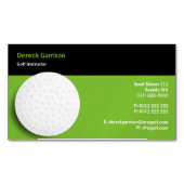 ゴルフインストラクター |完全 マグネット名刺 (正面)