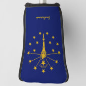 ゴルフインディアナ・インディアナ州旗/ゴルフクラブカバー ゴルフヘッドカバー (回転90)