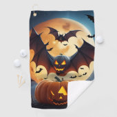 ゴルフイン不気味スタイル:ハロウィンゴルフタオル ゴルフタオル (インサイチュ)