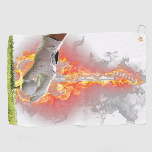 ゴルフイン心地よいとスタイルとカスタムタオル ゴルフタオル (横)