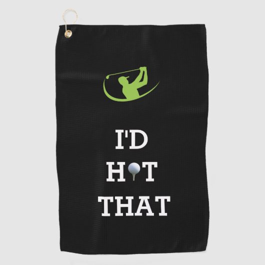 ゴルフイン心地よいとパーソナライズされたタオル ゴルフタオル (正面)