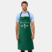 ゴルフウィスパーおもしろいラーゴルファー任意の名前 エプロン (着用した状態)