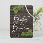 ゴルフウィズおばあちゃん招待状 招待状 (スタンド正面)