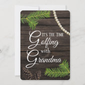 ゴルフウィズおばあちゃん招待状 招待状 (正面)