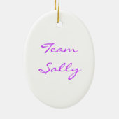 ゴルフウィドーのクロゴケグモのくもTees_personalized セラミックオーナメント (裏面)