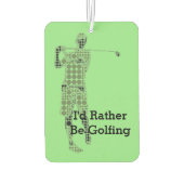 ゴルフエアーフレッシュナー カーエアーフレッシュナー (裏面)