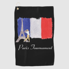 ゴルフエッフェルタワー(フランスのゴルフ旗フランス)   ゴルフタオル