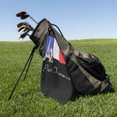 ゴルフエッフェルタワー(フランスのゴルフ旗フランス)   ゴルフタオル (グリーン)