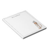 ゴルフエレガントバッグゴパーソナライズされたーファー ノートパッド (アングル)