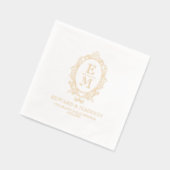 ゴルフエレガントビクトリアンフローラ枠 箔ナプキン (左)