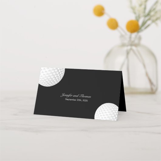 ゴルフエレガントボフォーマル結婚ール プレイスカード (裏面)