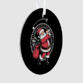 ゴルフオークリスマスサンタクロースヴィンテージゴルファーGolfi オーナメント (正面)