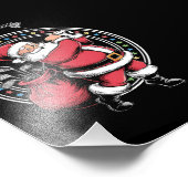 ゴルフオークリスマスサンタクロースヴィンテージゴルファーGolfi フォトプリント (角)