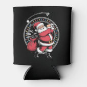 ゴルフオークリスマスサンタクロースヴィンテージゴルファーGolfi 缶クーラー (正面)