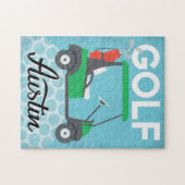 ゴルフオースティンテキサス州-レトロヴィンテージトラベル ジグソーパズル (横)