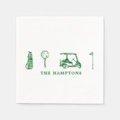 ゴルフカクテル スタンダードカクテルナプキン (正面)