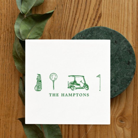 ゴルフカクテル スタンダードカクテルナプキン