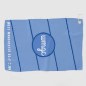 ゴルフカスタマイズクラブ名ブルーゴルフタストライプオル ゴルフタオル (横)