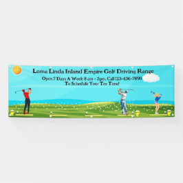 ゴルフカスタマイズドライビングレンジビジネス風光明媚 横断幕