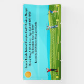 ゴルフカスタマイズドライビングレンジビジネス風光明媚 横断幕 (縦)