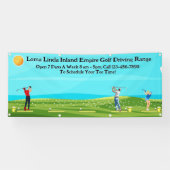 ゴルフカスタマイズドライビングレンジビジネス風光明媚 横断幕 (横)