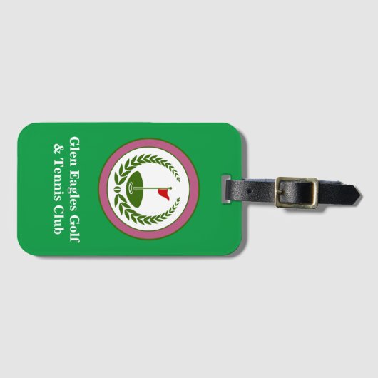 ゴルフカスタマイズ&テニスカントリークラブラゲージタグ ラゲッジタグ (正面横)
