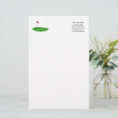 ゴルフカスタムスポーツロゴテンプレート文房具紙 便箋 (スタンド正面)