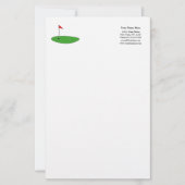 ゴルフカスタムスポーツロゴテンプレート文房具紙 便箋 (正面)