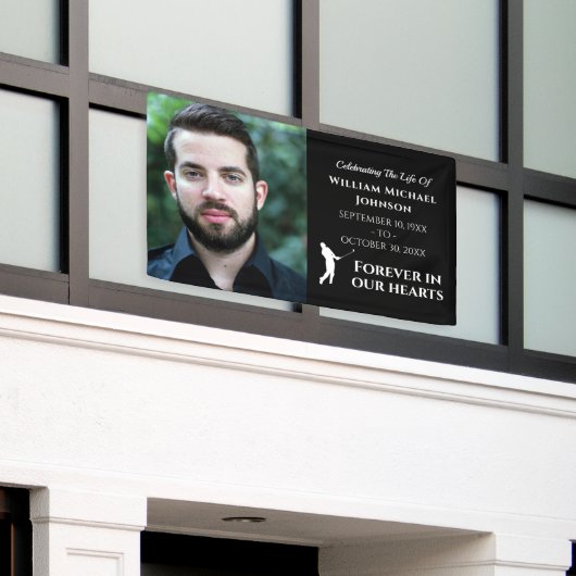 ゴルフカスタムハート記念館 横断幕 (ビルの外側)