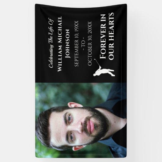 ゴルフカスタムハート記念館 横断幕 (縦)