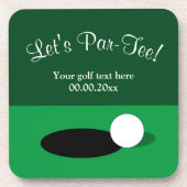 ゴルフカスタムパーティー用ゴルフパーTコースター コースター (正面)