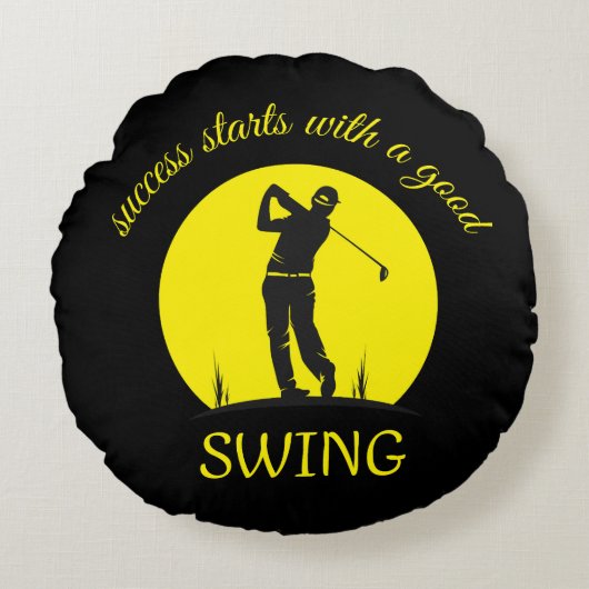 ゴルフカスタムピロー ラウンドクッション (正面)