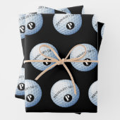 ゴルフカスタムモノグラム名包装紙シート ラッピングペーパーシート (インサイチュ)