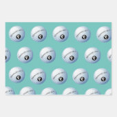 ゴルフカスタムモノグラム名包装紙シート ラッピングペーパーシート (正面3)