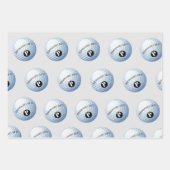 ゴルフカスタムモノグラム名包装紙シート ラッピングペーパーシート (正面2)