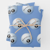 ゴルフカスタムモノグラム名包装紙シート ラッピングペーパーシート (インサイチュ)