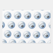 ゴルフカスタムモノグラム名包装紙シート ラッピングペーパーシート (正面)