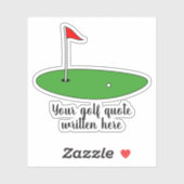 ゴルフカスタム引用文ノートデカールシール シール (シート)