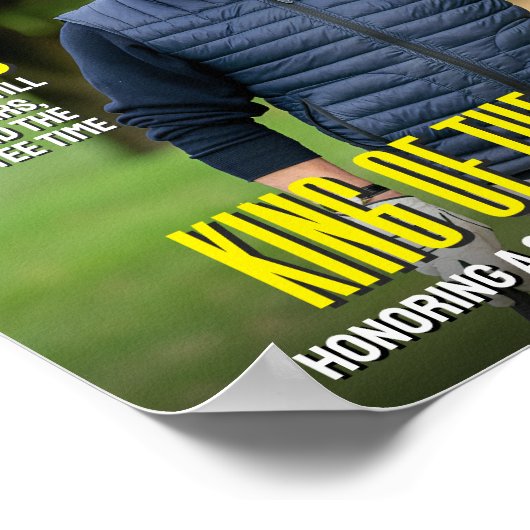 ゴルフカスタム雑誌カバー、ゴルファー用おもしろいギフト ポスター (角)