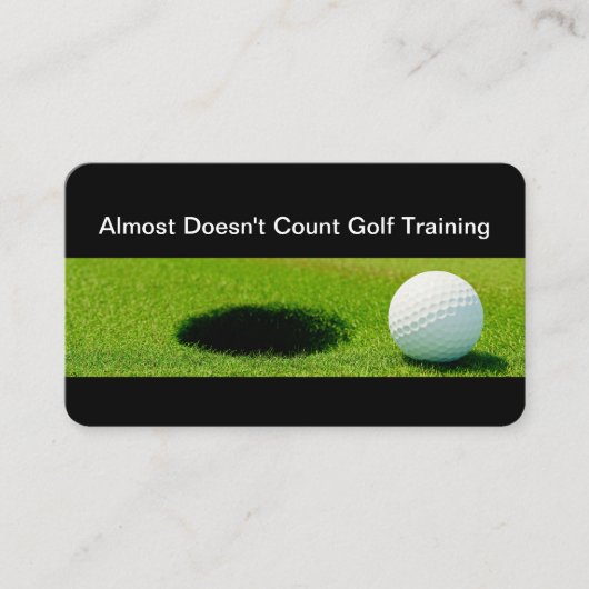 ゴルフカッコいい練習用コーチ名刺 名刺 (正面)