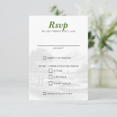 ゴルフカップルの食の選択 出欠カード (スタンド正面)