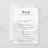 ゴルフカップルの食の選択 出欠カード (正面)