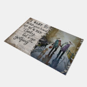 ゴルフカップルマットラブ引用文ズアブゴルフ ドアマット (アングル)