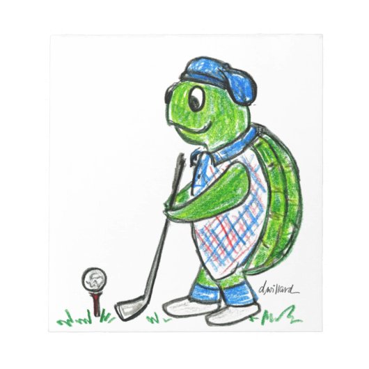 ゴルフカメ ノートパッド (正面)