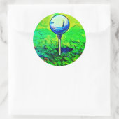 ゴルフカラフルコースティーオフシール ラウンドシール (バッグ)