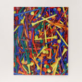 ゴルフカラフルティージャンブル ジグソーパズル (縦)