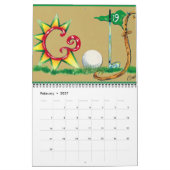 ゴルフカレンダー カレンダー (2月 2027)