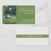 ゴルフカントリークラブの名刺 名刺 (正面/裏面)