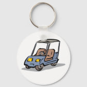 ゴルフカートおもしろいスポーツ車 キーホルダー (正面)