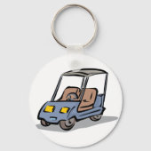 ゴルフカートおもしろいスポーツ車 キーホルダー (裏面)